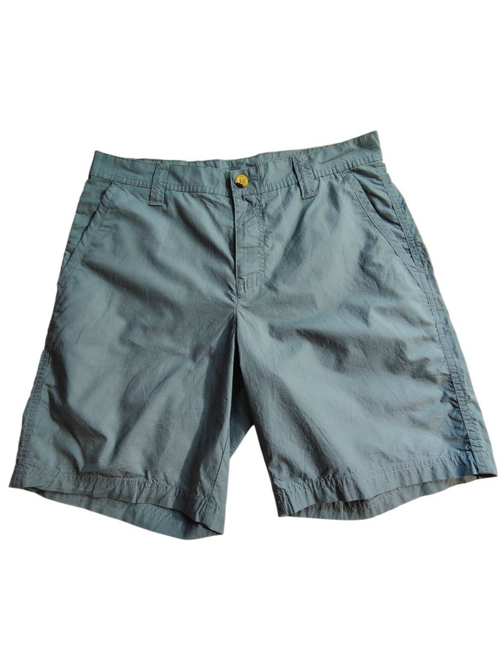 Columbia Mens Shorts Size 30W Green Cotton Blend Casual Comfortable Lightweight